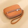PU Leather Women Wallet Multi Functional Solid Color Coin Purse Litchi Pattern Korean Style Mini Purse Daily Use