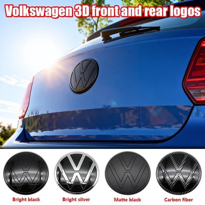 T24Volkswagen Polo Car Logo Emblem Badge Sticker for 2019-2024 Models Front Grille & Rear Trunk Auto Exterior Decoration