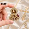 Devotional Christian Pin Sacred Heart of Jesus Brooch, Confirmation Souvenir Faith Accessory with Enamel Brooch Pin, Catholic Lapel Inspirational Gift