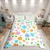 Homewish Colorful Flower Duvet Cover SetBotanical Plants For Kids Bedding SetSpring Graden Decor