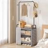 Floor-standing Dust-proof Clothes Hanger Rack Indoor Thickened Closet Home Small Apartment Clothing Storage Shelf Organizer