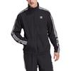 adidas Originals Trefoil Logo Stripe Print Jacket Men Outerwear Black IA6359