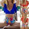 Women High Waist Bikini Push Up Bikinis Print Swimsuit Female Beachwear Swimwear