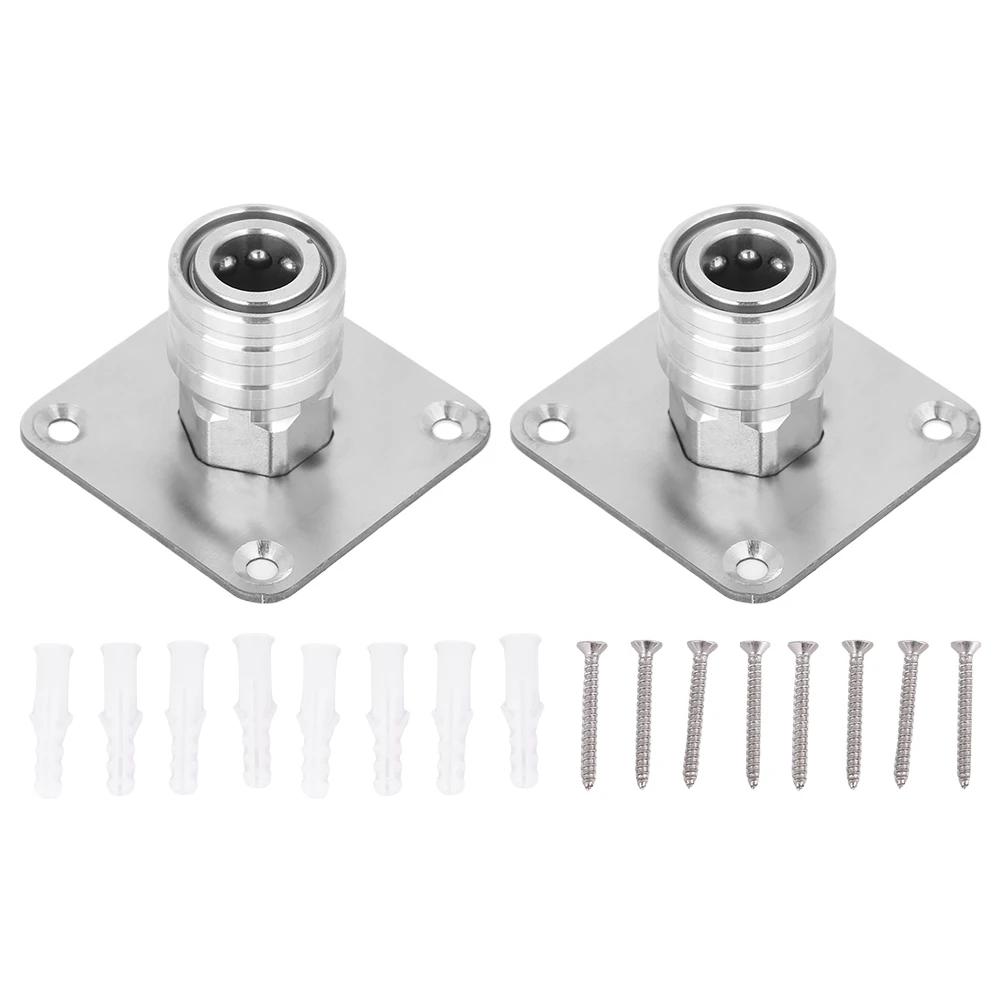 Snow Foam Gun Bracket with 1/4 Quick Connect Foam Cannon Nozzle Water Gun Holder Wall Mountable Pressure Washer Accessories Rack