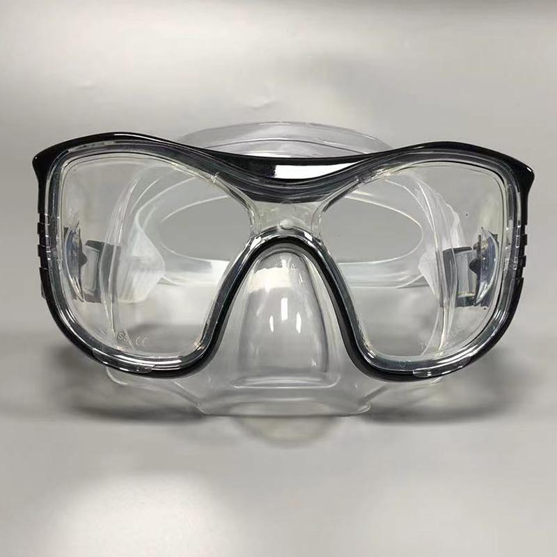 

HB Adult Universal diving goggles Professional Large frame Fisherman goggles HD free diving mask Swim snorkeling mask чёрный