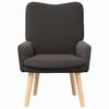 Armchair Dark Gray 63 x 67 x 94 cm Fabric and Plywood