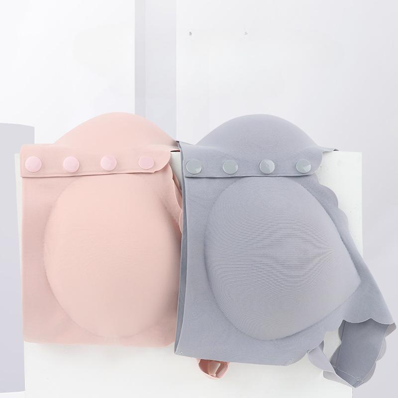 Creative Front Four Buckle Underwear Women with Inserts Large Elastic Vest Type In The Elderly Large Size Without Steel Ring Bra