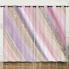 Curtains Nordic Style Marble Texture Bedroom Curtains Digital Printing Blackout Curtains No Punching