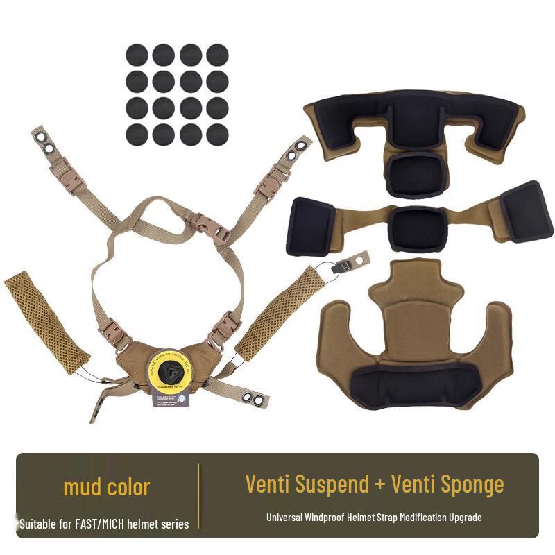 Tactical Helmet Memory Foam Lining Upgrade Kit