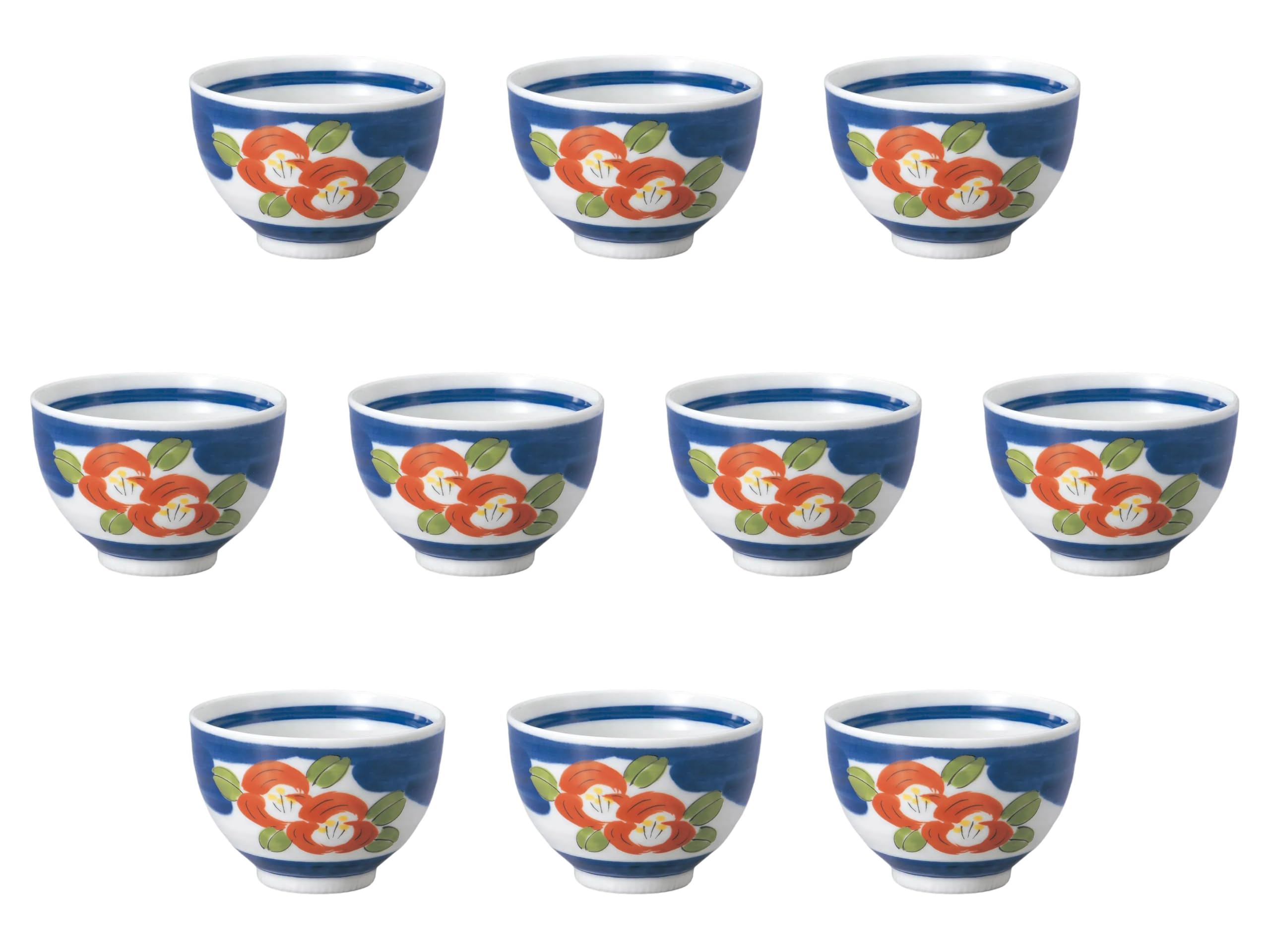 

Set of 10 Nishiki Sasanqua Multi-Purpose Bowls [12 x 8cm] Multi-Purpose Bowls Setomonohonpo
