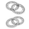 4 Stück Felgenring-Sicherungsringe Aluminiumlegierung Ersatz 1,9 Zoll Radfelge Beadlock-Ring für Axial SCX10 90046