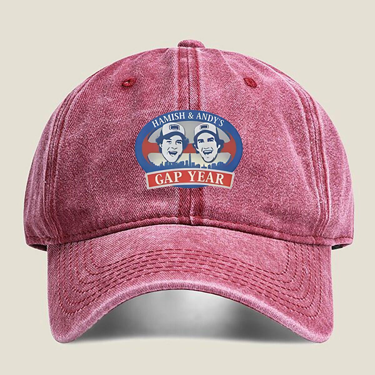 Hamish & Andy’s Gap Year Fashion Washed Baseball Cap Hat Outdoor Activities One Size