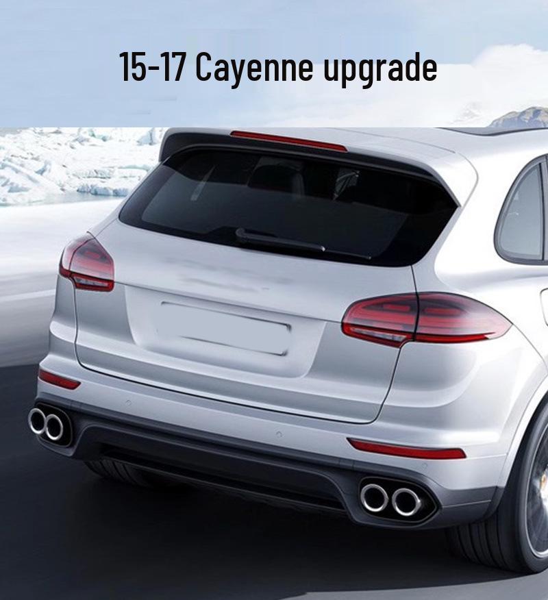 Porsche Cayenne GTS Black Quad Tailpipe Trim (11-24 Years)