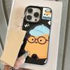 Custodia per telefono con sensazione di pelle per iPhone 11 13 16 Pro Max iPhone XR XS Max 14 15 Pro Max 12 13 Pro Max 16 Plus 13 Pro 14 Pro Colori Macaron Dipinti a Cartoni Animati