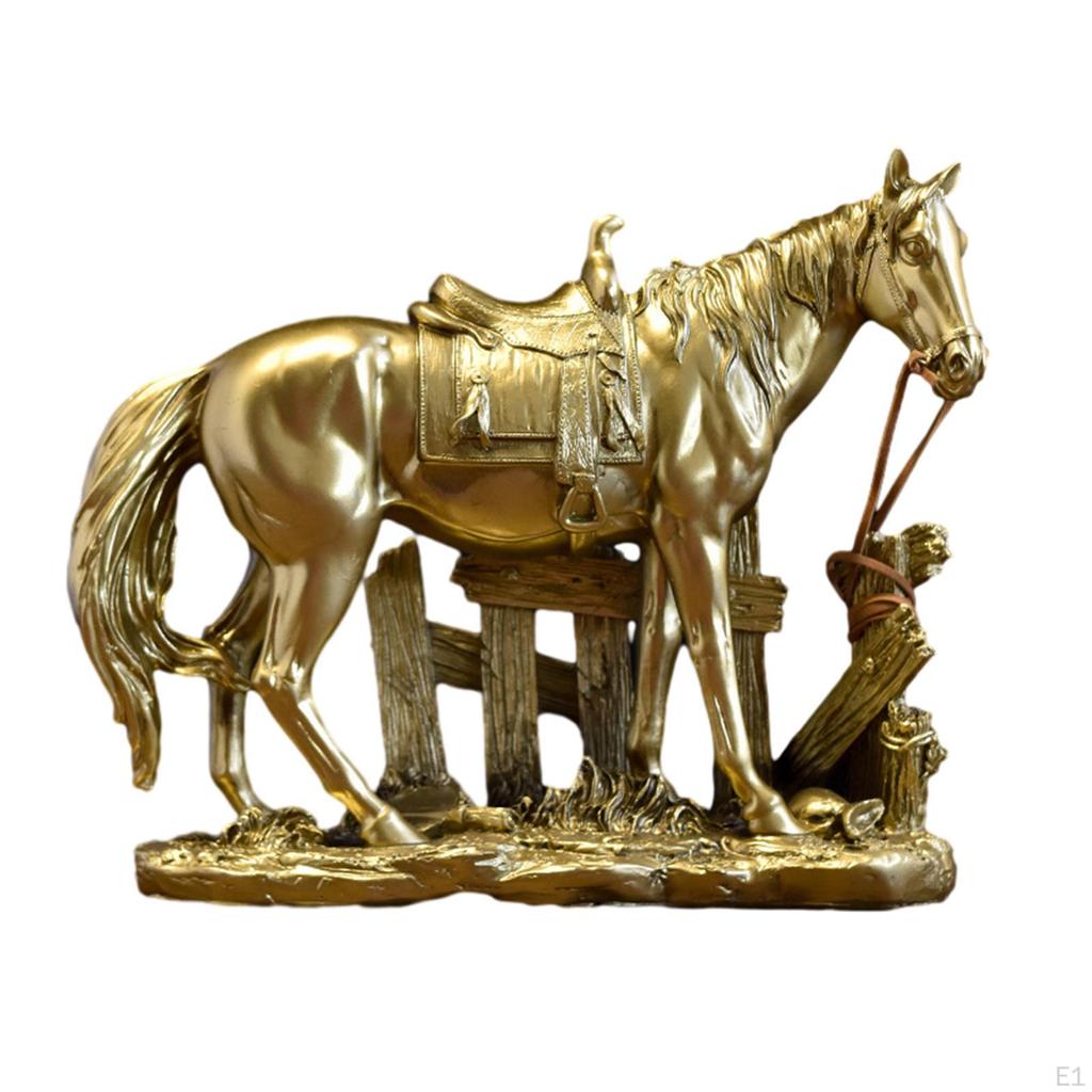 Statua konia Ozdoba artystyczna Dekoracyjna ozdoba kolekcjonerska, Rzeźba figurki konia do biura