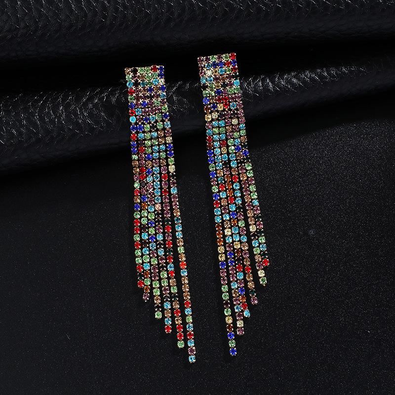 New Slimming Earrings: European and American Style  Vintage Charm  Fashionable and Exquisite Tassel Dangle Earrings