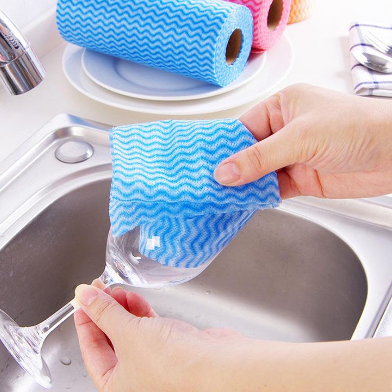Disposable Non-Woven Scouring Pad: Multifunctional Non-Stick Oil Kitchen Cloth