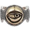 Adjustable Open Ring Men Women Vintage Horus Eye Evil Geometric Statement