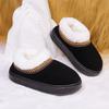 Autumn and Winter Lace Ethnic Style Fashionable Cotton Bags and Couple's Warm Cotton Slippers for Indoor and Outdoor Use