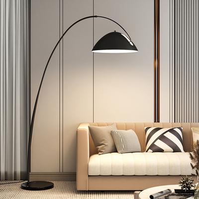 Luminária de Chão Tipo Lâmpada de Pesca Base de Mármore Nórdica Moderna Simples Sala de Estar Quarto Luminária de Pé Criativa do Designer
