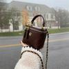 Small shoulder bag for women classic mini clutches feminine small square box crossbody chain metal bag