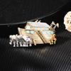 New Elephant Animal Sitting Captain Giraffe Cute Mascot Paint Accessories Brooch