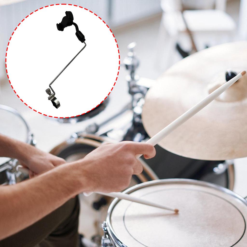 Aluminum Alloy Cymbal Mounting Clamp Clarinet Lyre Phone Holder Accessory Clip for march Band Performances Enduring