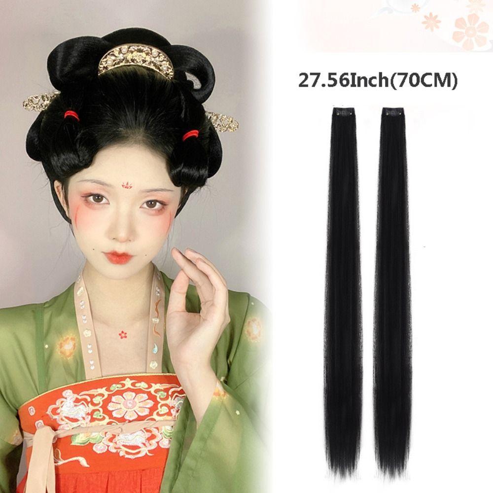 Ancient costumes Hanfu Cosplay Wig Princess Hairpiece Synthetic Hair Extension Retro Hair Chignon