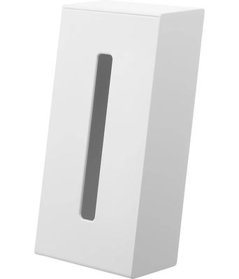 Yamazaki Jitsugyo (Yamazaki) Zwei-Wege-Taschentuchständer, Weiß, B13 x T10,8 x H24,5 cm (bei vertikaler Verwendung) Turm Horizontal Vertikal Einfacher Austausch