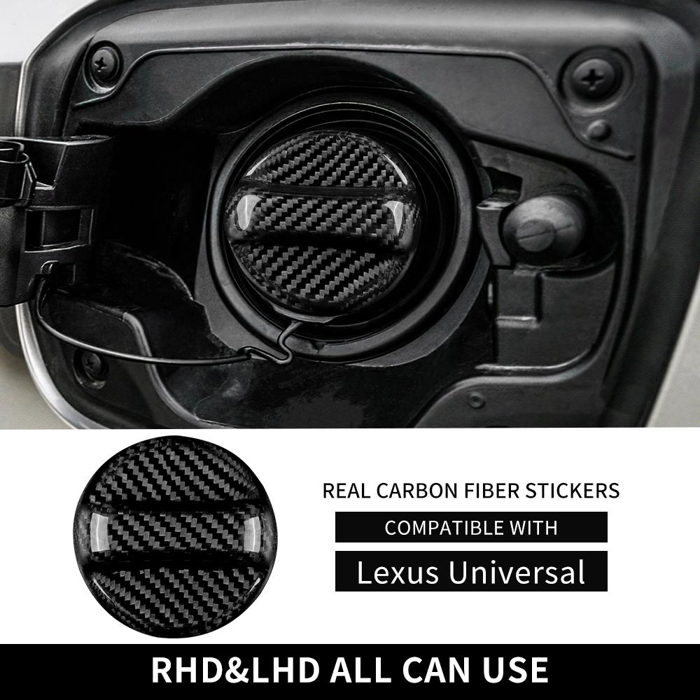 Real Hard Carbon Fiber Cover For Lexus IS250 IS350 300 350C 200T ES IS LX RX350 RXH450 LX NX CT RC UX LM RX Gas Fuel Tank Cap