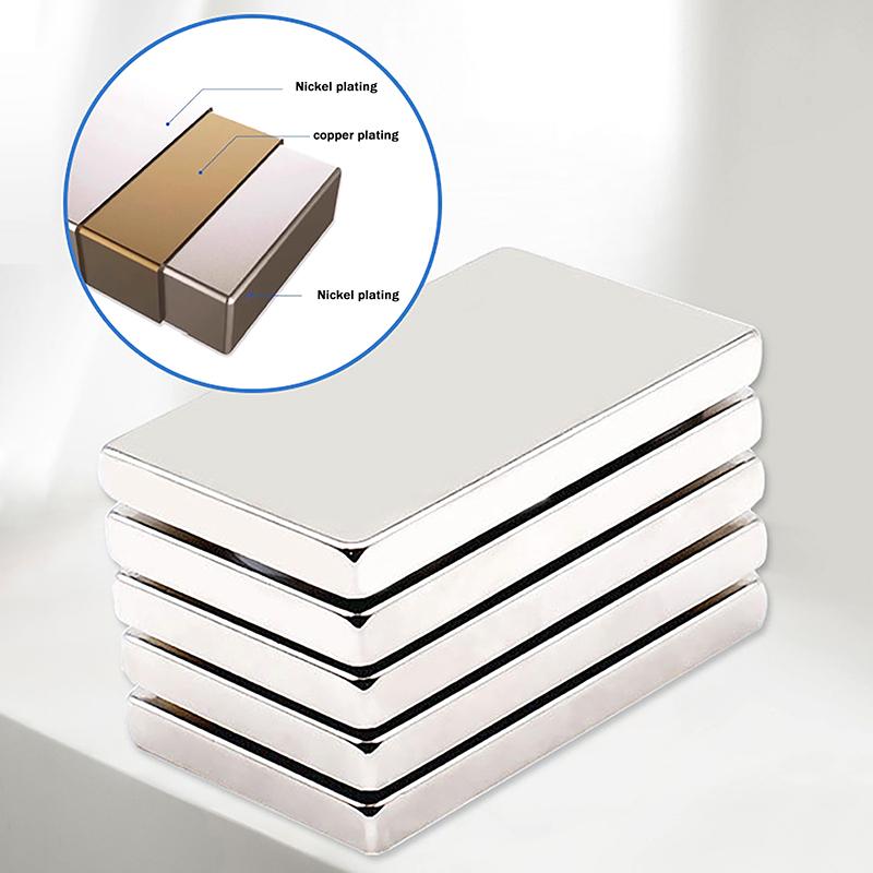 10 Stück Magnete in verschiedenen Größen Starker Neodym-Magnet N35 Ndfeb Permanentmagnetische Imanes Block Leistungsstarke Magnete Kühlschrank