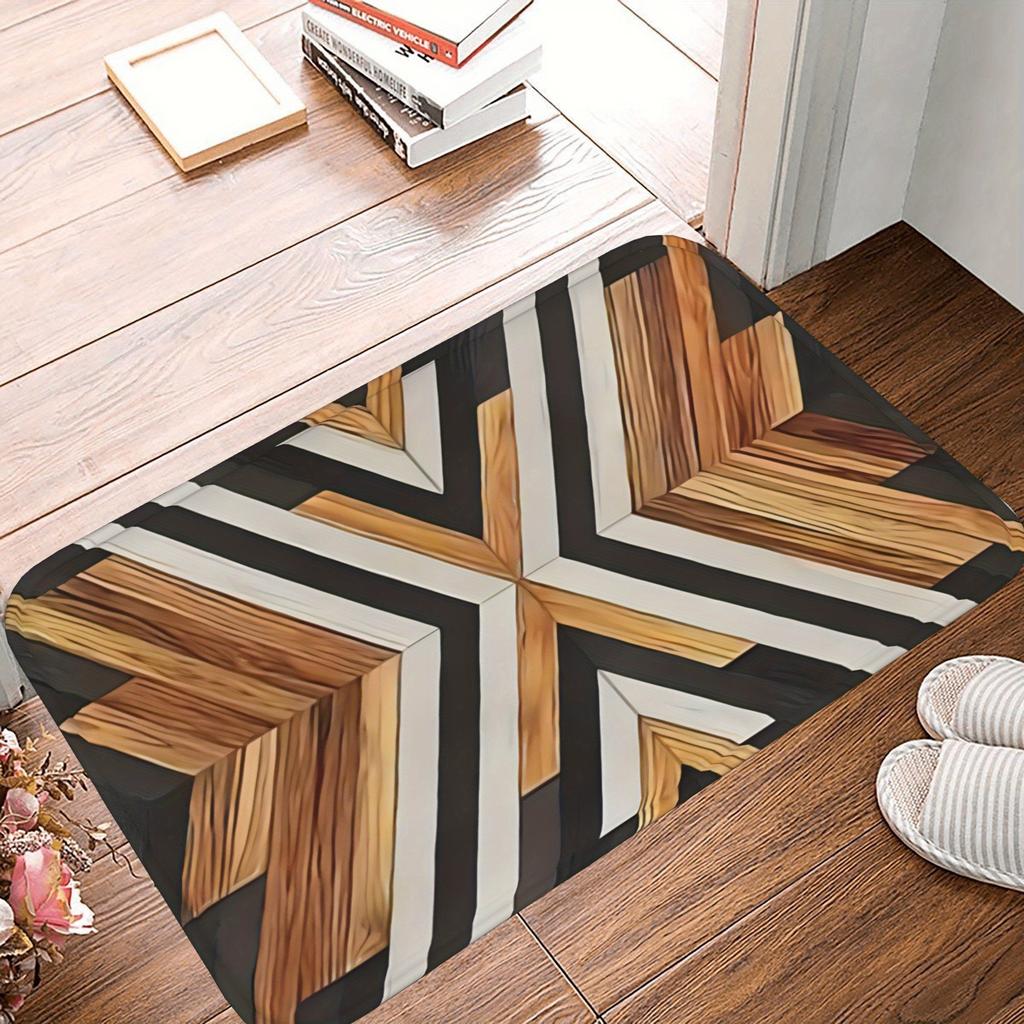 1PC Dew-Kissed Rose Kitchen Rug Non-Slip Door Mat Pop Design Bathroom Rug Bath Mat Carpet for Home Sink Laundry Ecoreeree