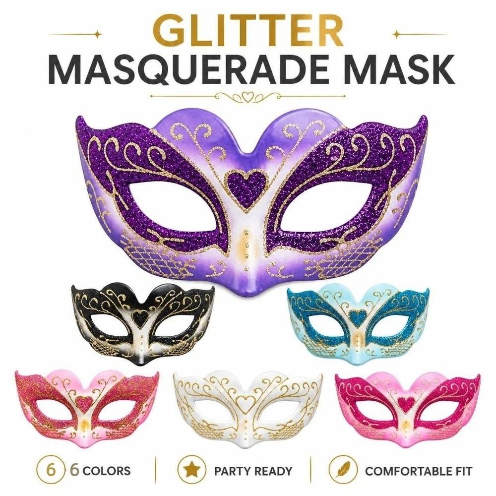 Half Face Kids Party Mask Multiple Colors Children Costume Mask Festive Half Face Mask Party