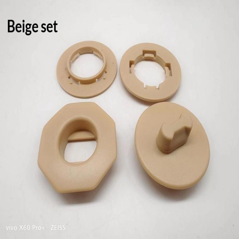 Set da 4 Pezzi Tappetino Pavimento Staccabile a Doppio Strato Clip Antiscivolo Manicotti Universali Morsetti Fissaggio Tappeto Auto Accesso Interno Auto