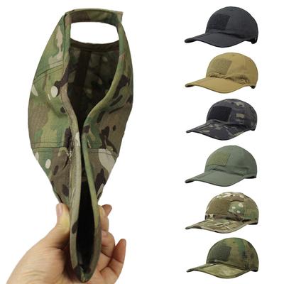 Faltbare Outdoor-Camouflage-Baseballkappe Taktische Baseballkappen Sommer UV-Schutz Hüte Für Camouflage Wanderhut Trucker