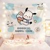 Sanrio Cartoon Hanging Cloth Cute Pacha Dog Tapestry Ins Healing Laurel Dog Childrens Room Decorative Curtain Background Cloth