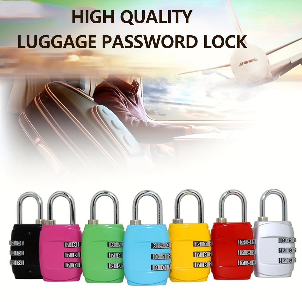 Password Lock 3 Position Password Lock Padlock, Suitcase Padlock for Gym, Cabinets and Luggage - Durable, Travel Padlock