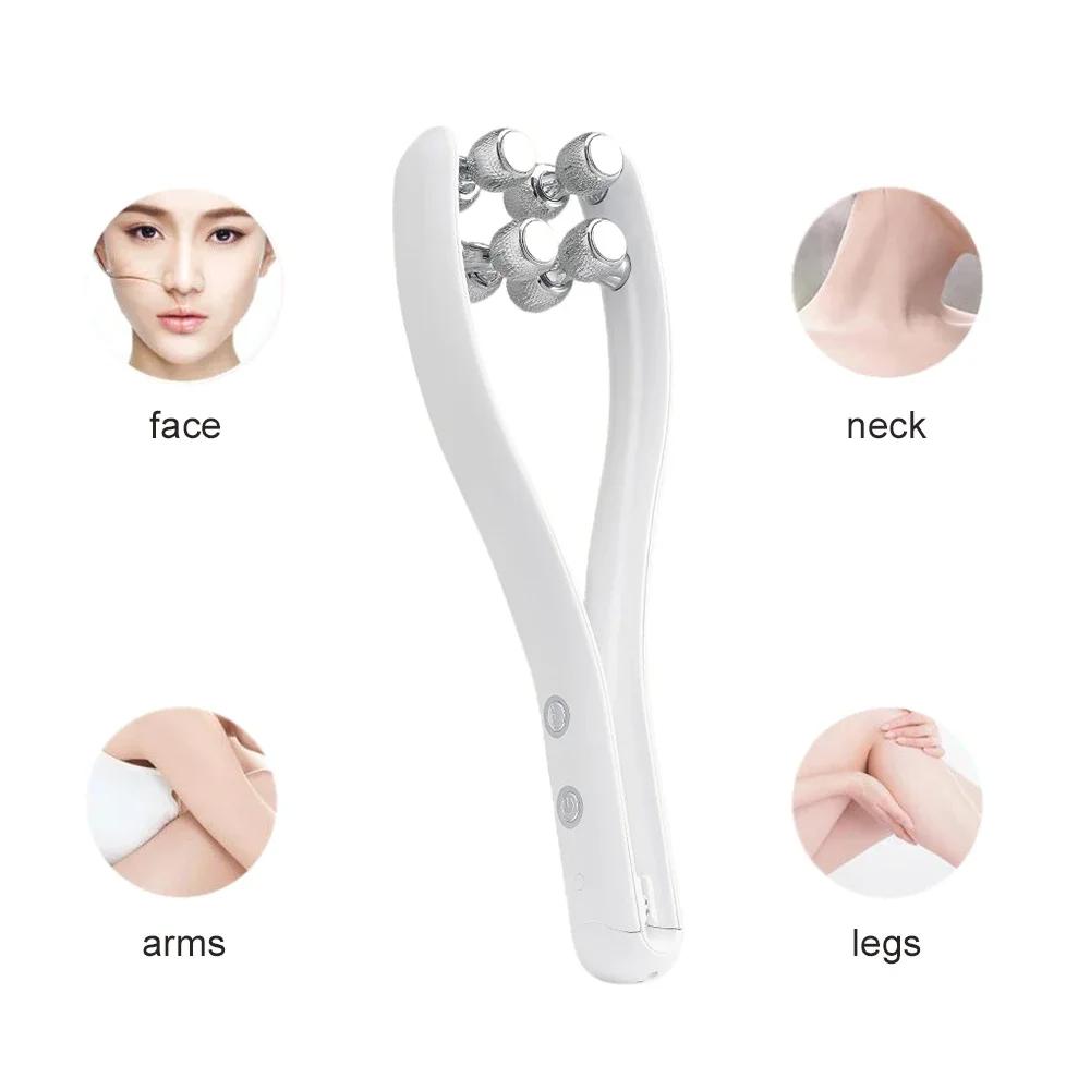 Beauty Face Massager Roller Y Shape Facial Lifting Device V Face Double Chin Remover Face Care Shape Belt Skin Care Massage Tool