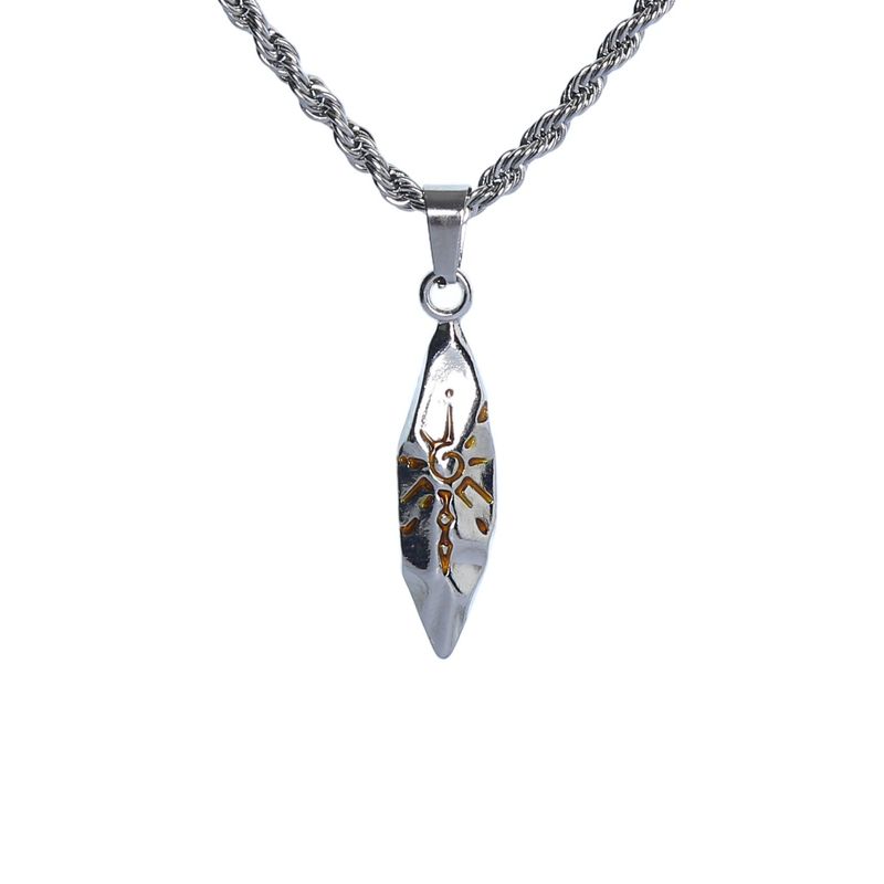 

Vintage Vintage Wish Stone Necklace Ins Retro Europe and America Rap Hip Hop Men s and Women s Clavicle Chain Stylish Titanium Steel Necklace Silver with 60cm Twist Chain