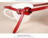 Plattichi Korean Retro Genuine Leather Ladies' Decorative Knotted Red Belt