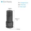 CoCud Bit Hex Bit Socket H32 Bit Drive Metric Length Extension Adapter nasadki do klucza udarowego Torque 3/4" - (Klucze aplikacyjne)