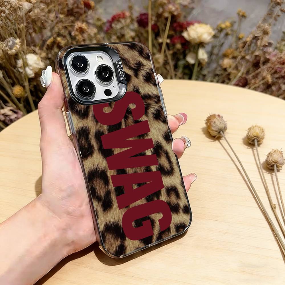 Luxury Y2K Style SWAG Phone Case For iPhone 17,16,15,14,13,12,11 Plus,Pro Max,XS,Colorful Silver Phone case Funda Cover