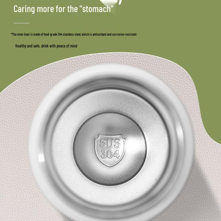 Compact Cute Girly Stainless Steel Thermos Cup - Mini Portable Water Bottle for Students