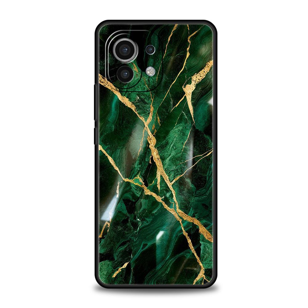 Watercolor Marble Phone Case For Xiaomi 15 14 13 12 Lite 14T 13T 12T Pro Poco X7 X6 X5 X4 X3 NFC F7 Ultra F6 Pro Soft Cover