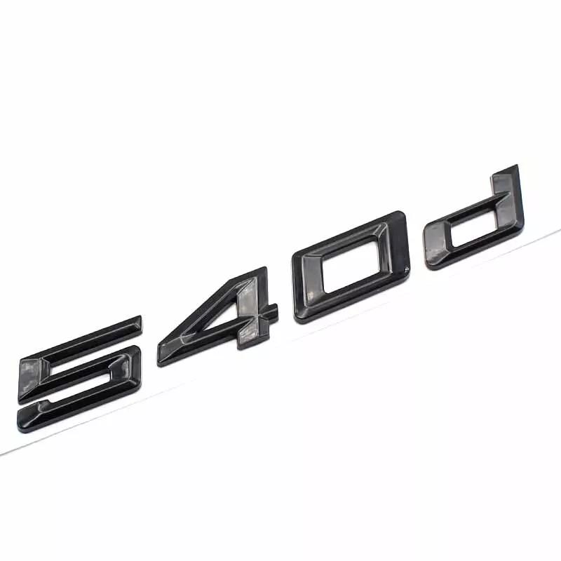 Glossy Black 3D Car Trunk Emblem Logo Badge for BMW 530e Letters Sticker Accessories A1