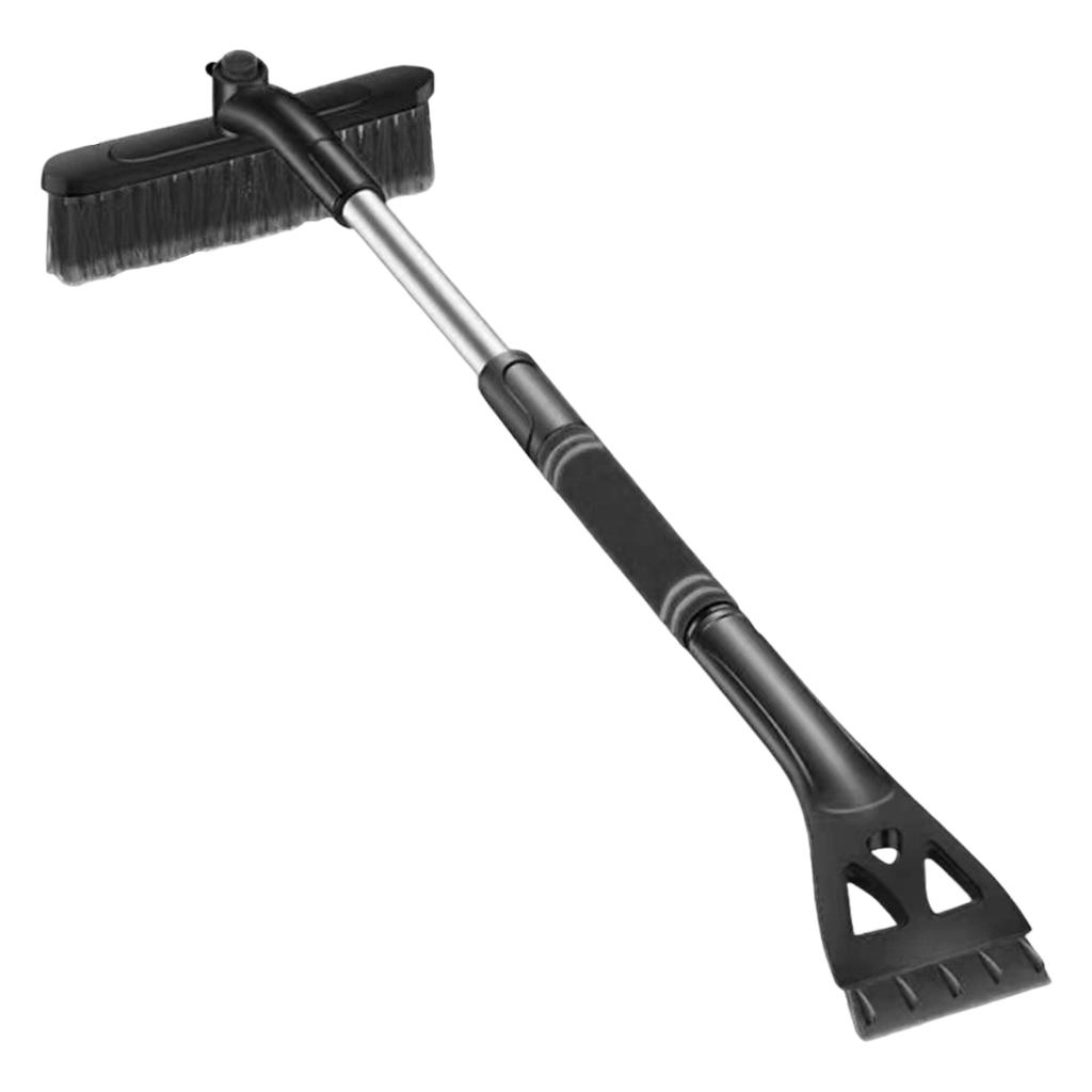 Multipurpose Windshield Ice Scraper Tool 9.4 Inch Soft Bristle Snow Brush Nonslip Foam Grip Suitable For Winter Cleaning