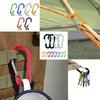 1/6/12pcs Aluminum Carabiner Clip Keychain Carabiners Lock Buckle Snap Outdoor Multi Tool Backpack Camping Hiking Fishing Hook