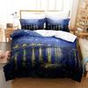Oil Painting Van Gogh Duvet Cover Starry Sky Night Bedding Set Microfiber 3D Comforter Cover King Full Gifts For Girls Boys Teen