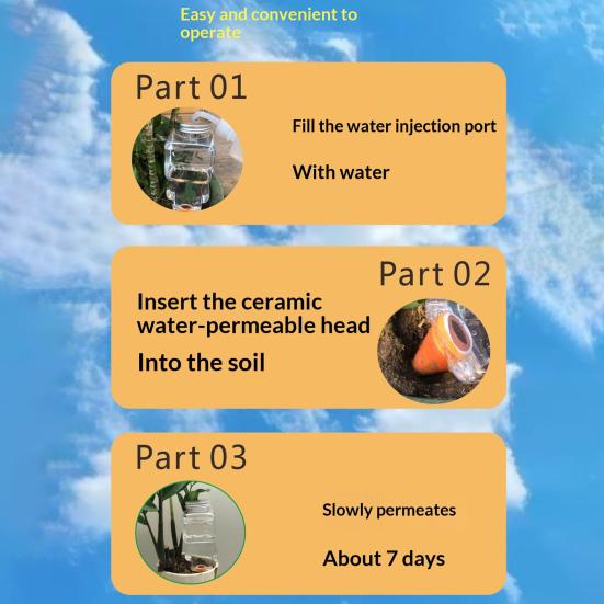 Selbstbewässerungs-Spike Roboter-Design Pflanzenbewässerungskugel mit Terrakotta-Spike Automatischer Bewässerungs-Spike für Zimmerpflanzen Urlaubsbewässerung