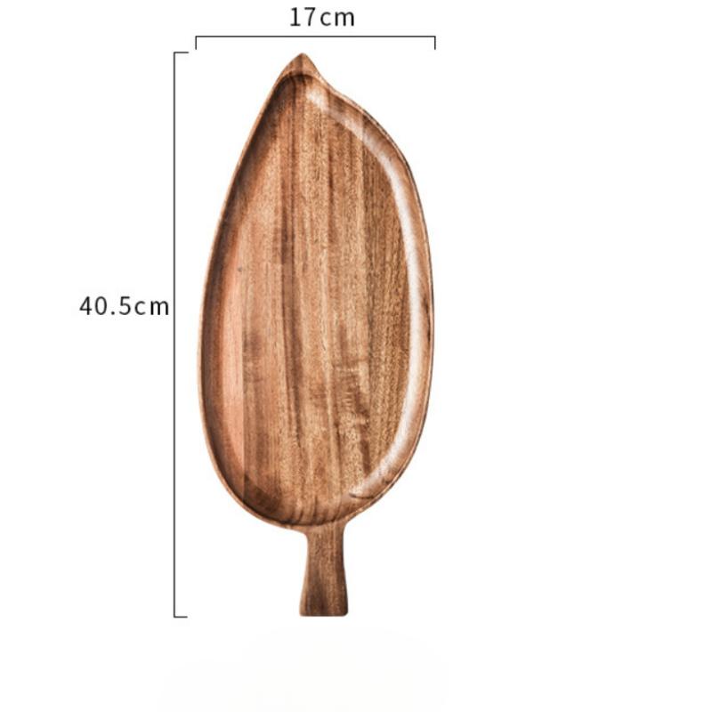 1PC Serving Wooden Tray Restaurant Western Food Plate Japanese Creative Breakfast Wooden Plate Sushi Dessert Fruit